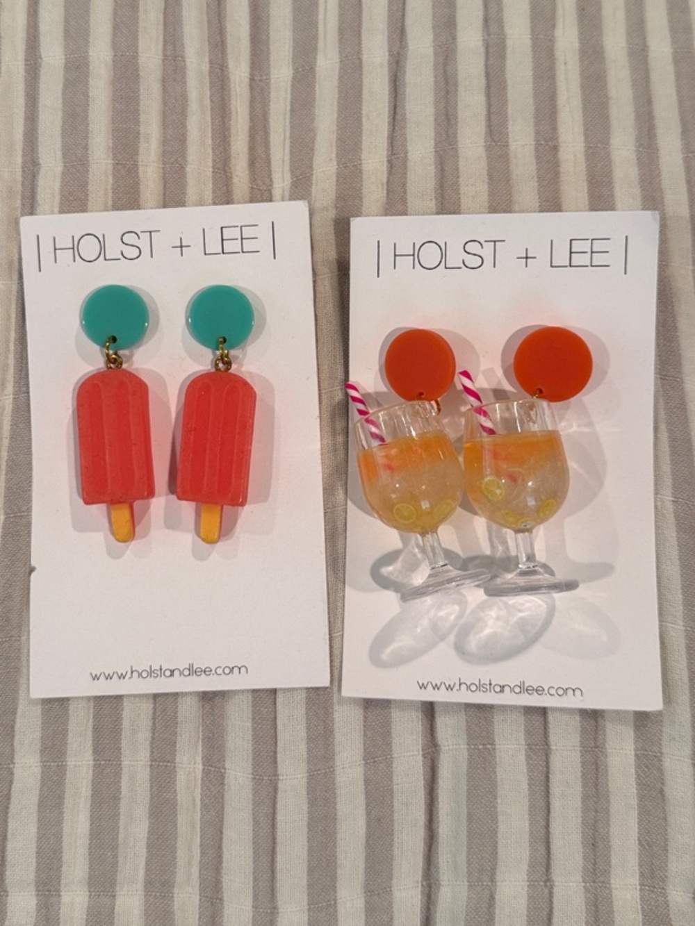 Womens Summer Earrings - two pair